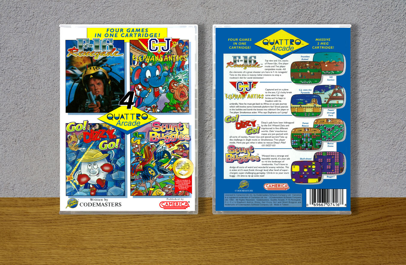 Quattro Arcade, Case Color: CLEAR (Transparent)