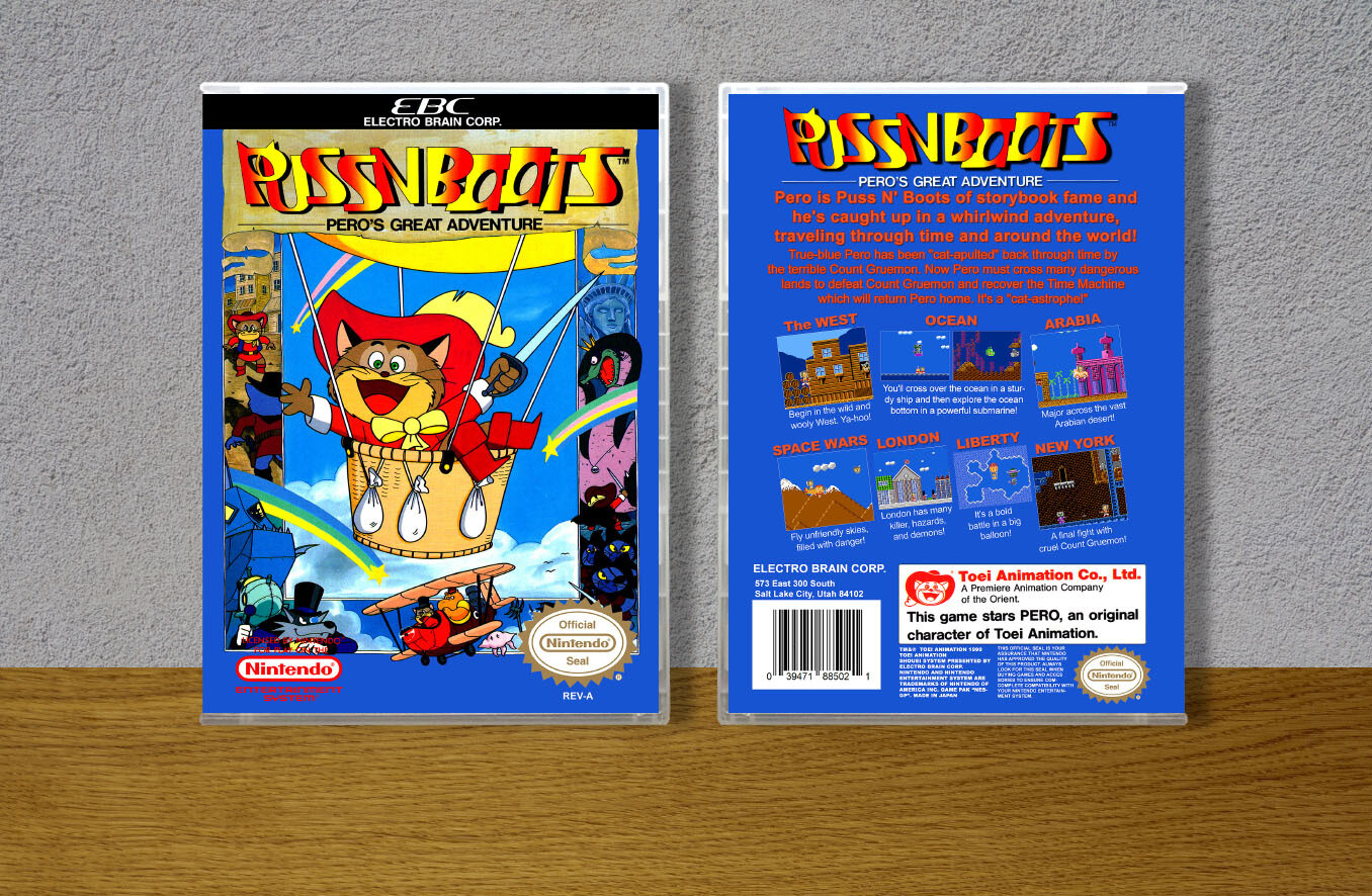 Puss 'N Boots: Pero's Great Adventure, Case Color: CLEAR (Transparent)
