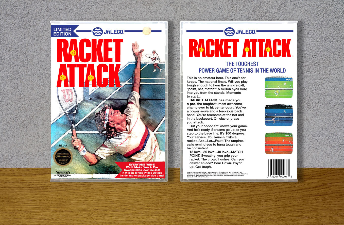 Racket Attack, Case Color: CLEAR (Transparent)