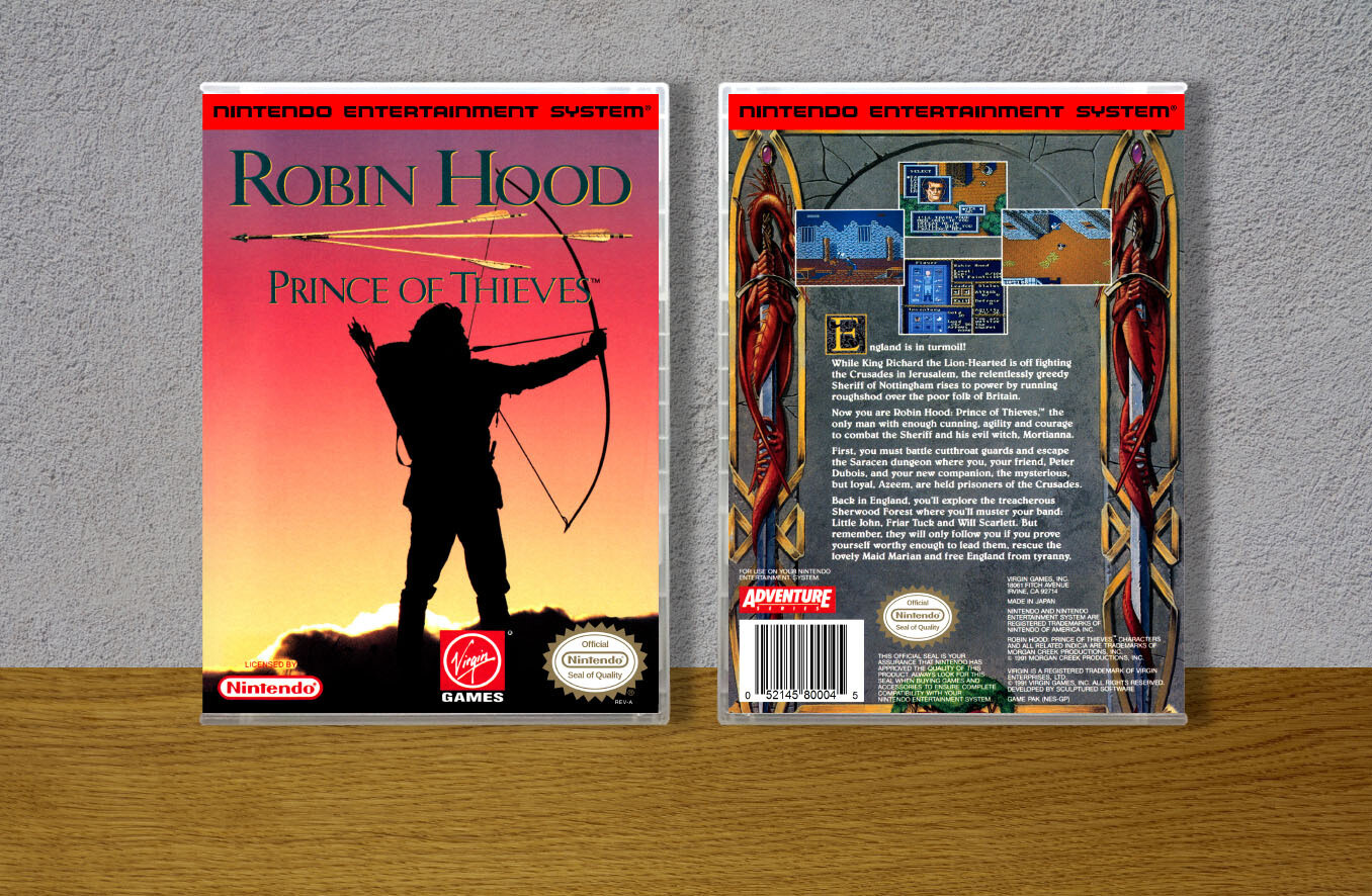 Robin Hood: Prince of Thieves, Case Color: CLEAR (Transparent)