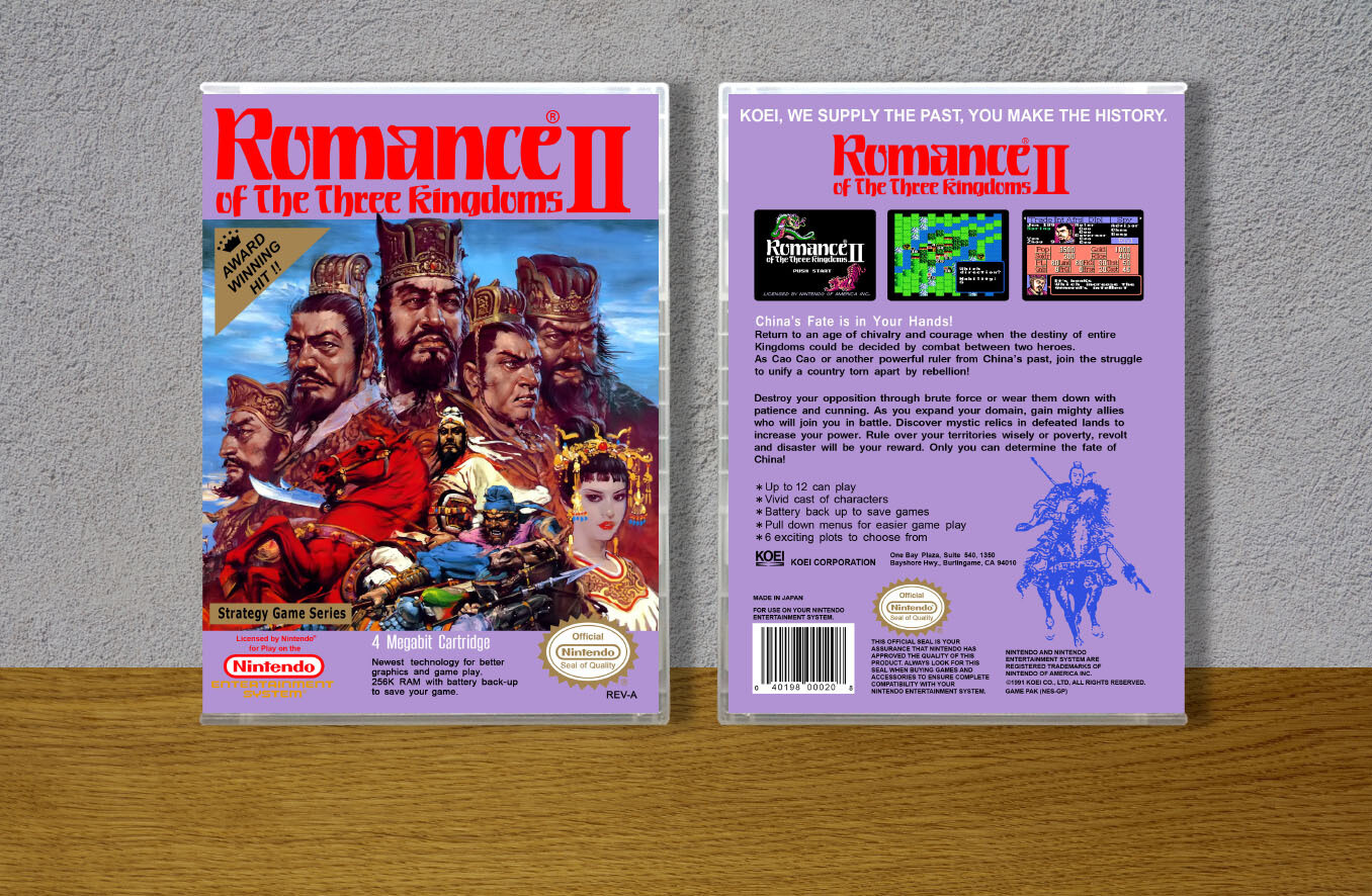 Romance of the Three Kingdoms II, Case Color: CLEAR (Transparent)