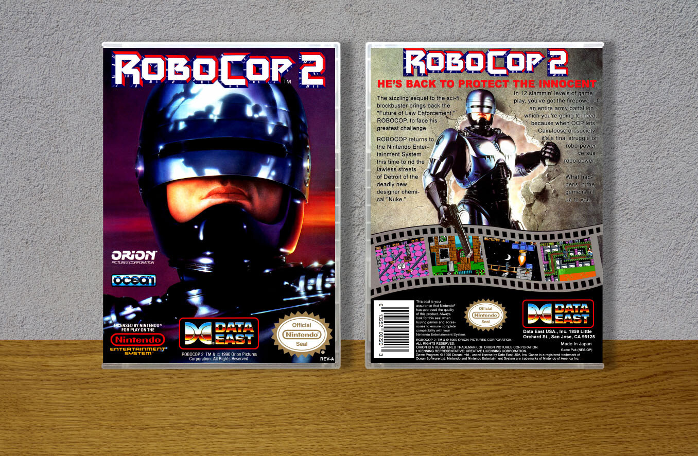 Robocop 2, Case Color: CLEAR (Transparent)
