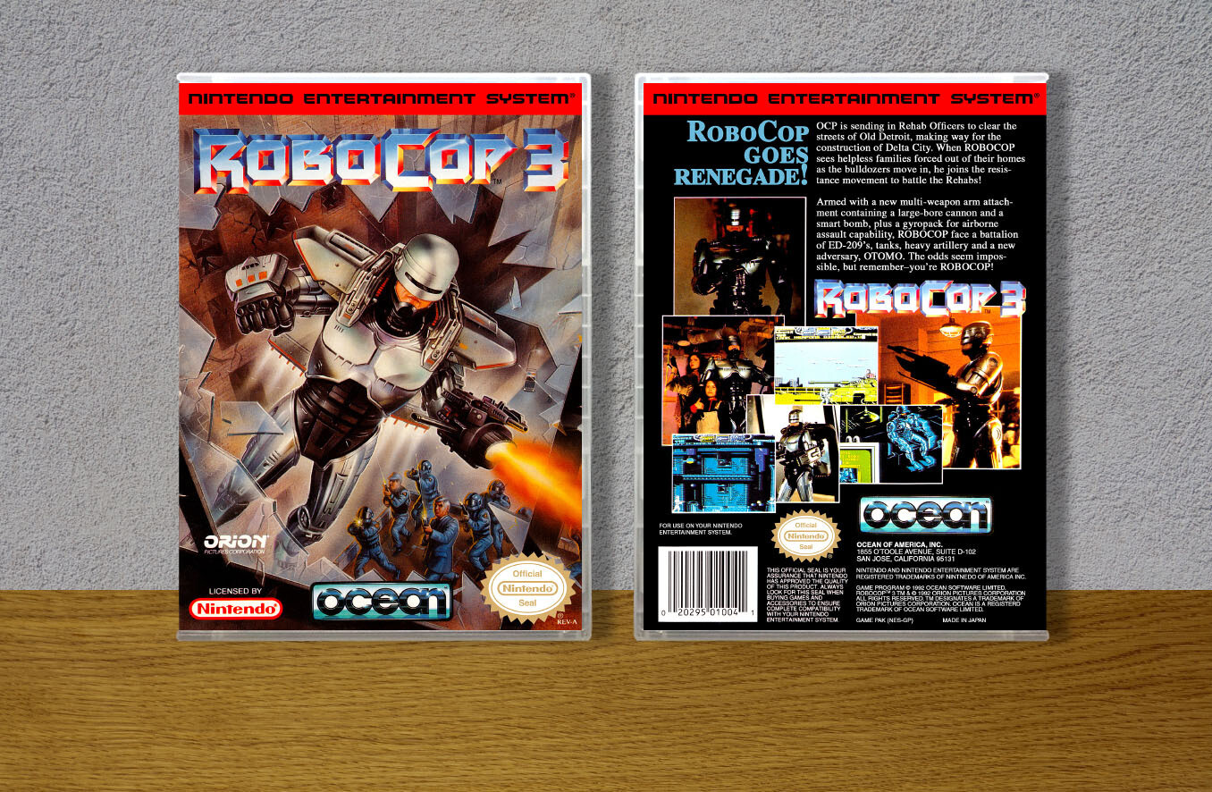 Robocop 3, Case Color: CLEAR (Transparent)