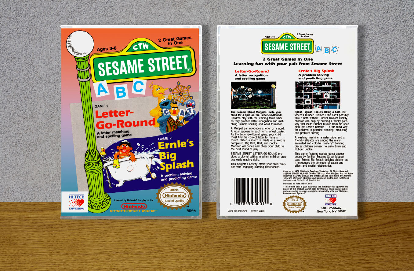 Sesame Street: ABC, Case Color: CLEAR (Transparent)