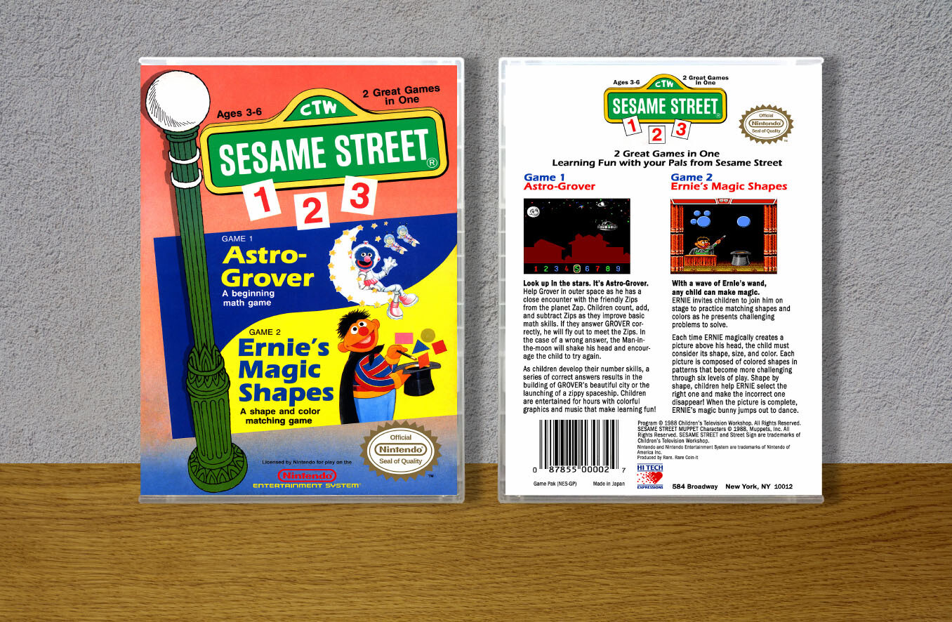 Sesame Street: 123, Case Color: CLEAR (Transparent)