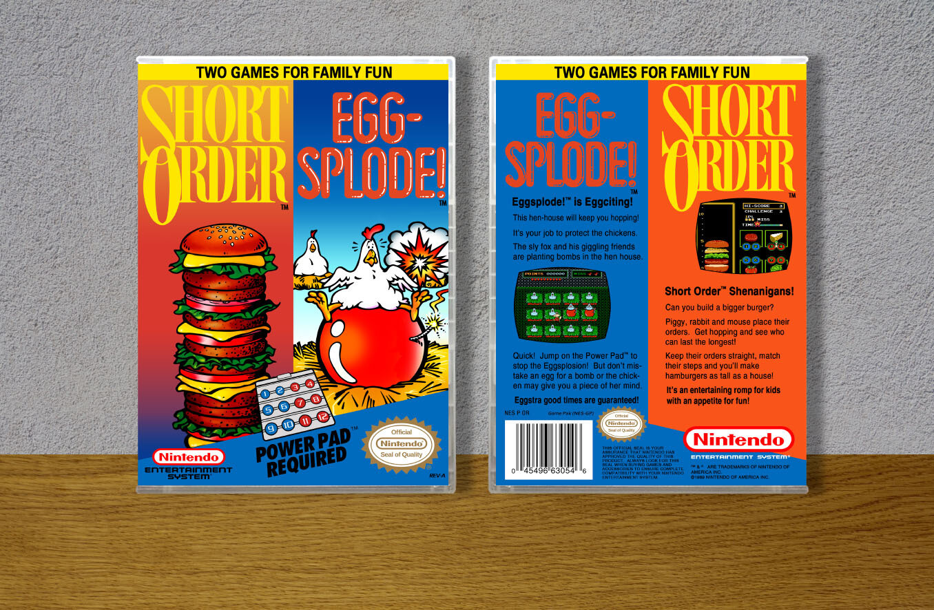 Short Order / Eggsplode, Case Color: CLEAR (Transparent)