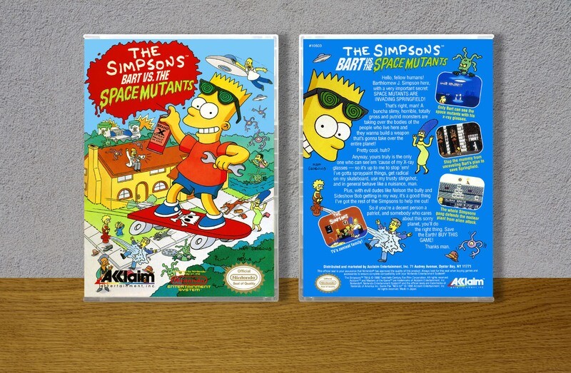 Simpsons, The: Bart vs the Space Mutants, Case Color: CLEAR (Transparent)