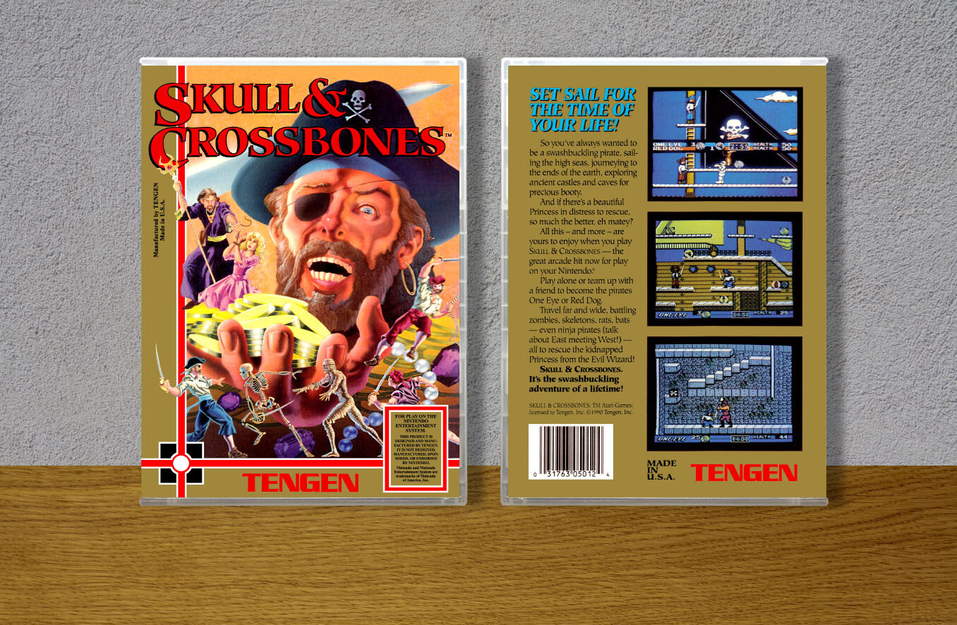 Skull &amp; Crossbones, Case Color: CLEAR (Transparent)