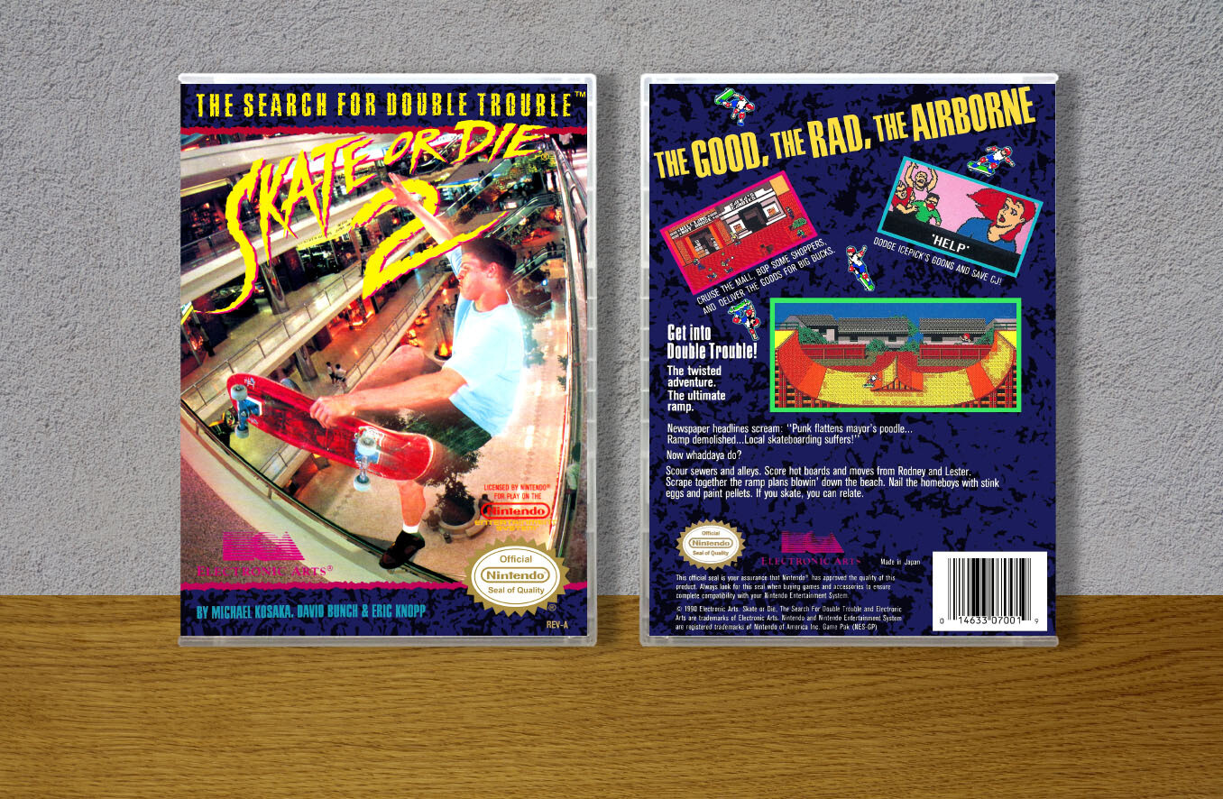 Skate or Die 2 (Conforming Spine), Case Color: CLEAR (Transparent)