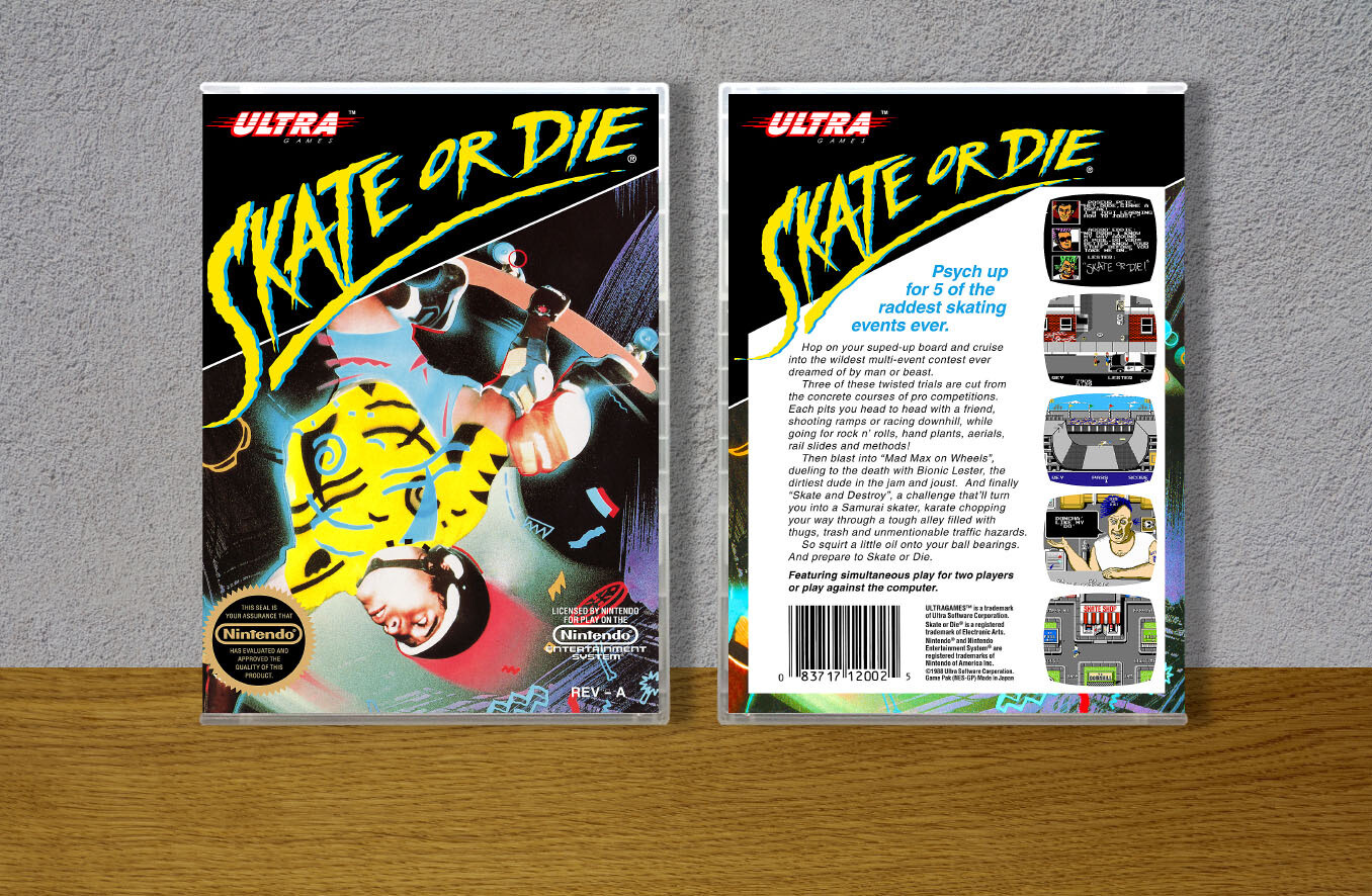 Skate or Die, Case Color: CLEAR (Transparent)