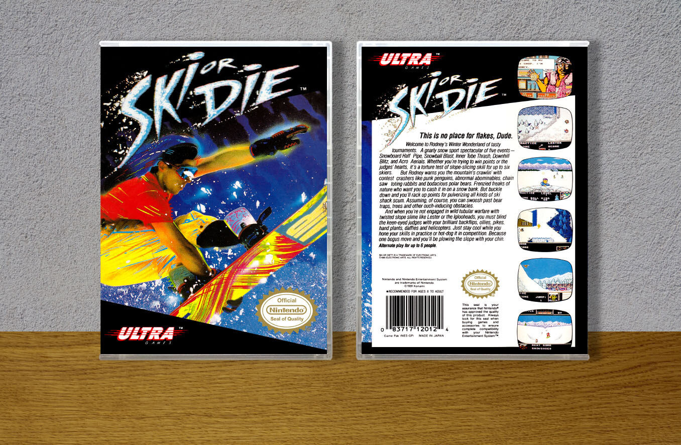 Ski or Die, Case Color: CLEAR (Transparent)