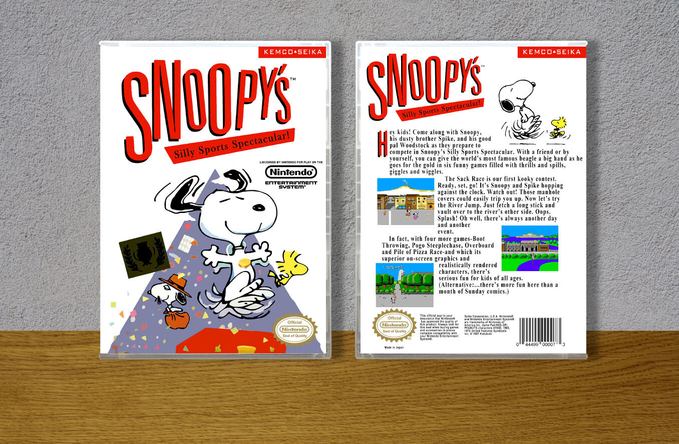 Snoopy's Silly Sports Spectacular!, Case Color: CLEAR (Transparent)
