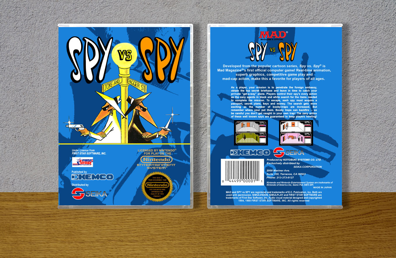 Spy vs Spy, Case Color: CLEAR (Transparent)