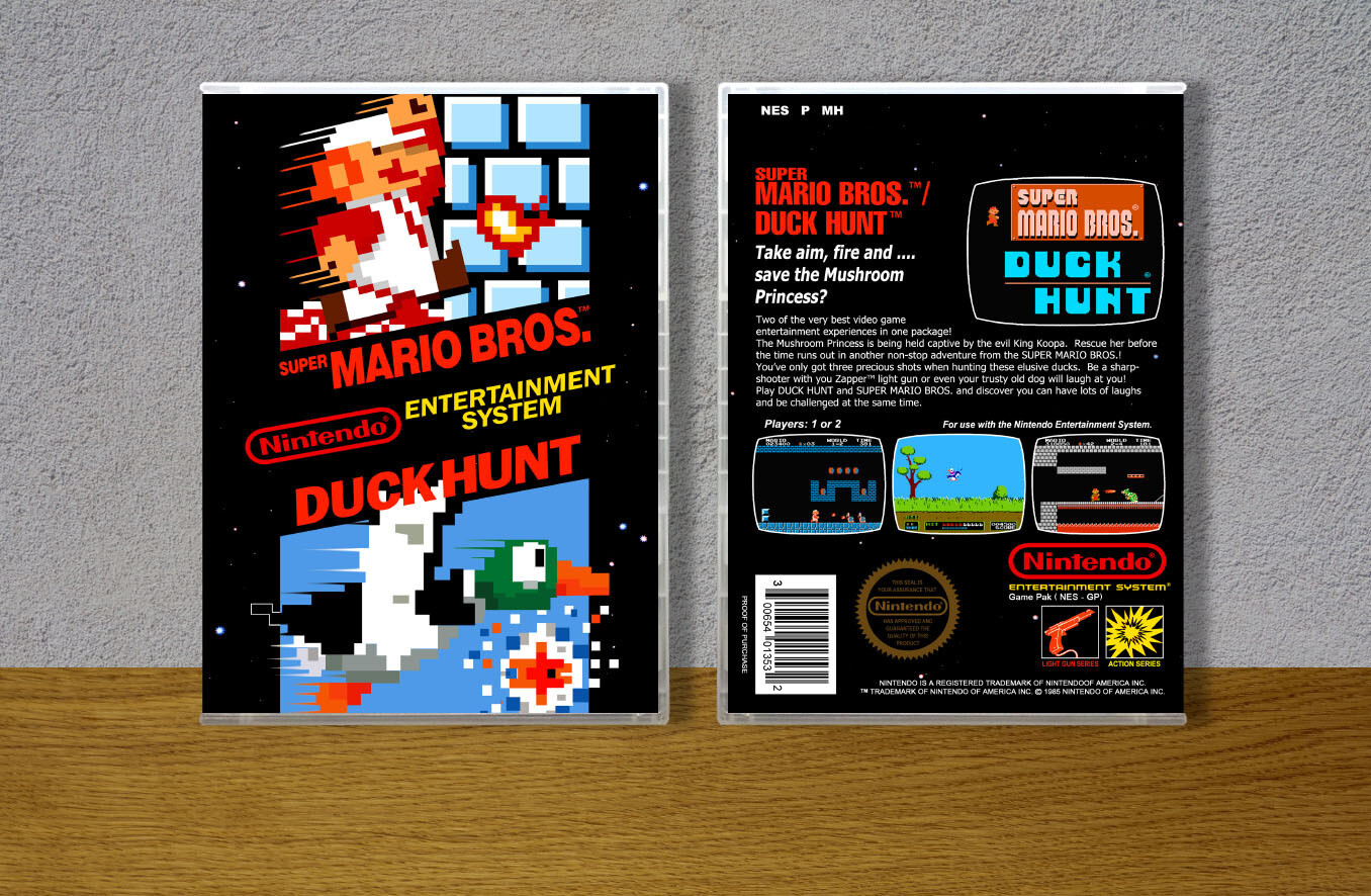 Super Mario Bros. / Duck Hunt, Case Color: CLEAR (Transparent)