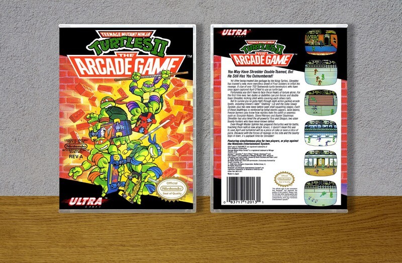 Teenage Mutant Ninja Turtles II: The Arcade Game (Original Spine), Case Color: CLEAR (Transparent)