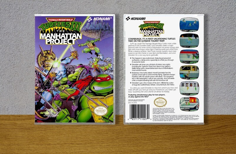 Teenage Mutant Ninja Turtles III: The Manhattan Project (Original Spine), Case Color: CLEAR (Transparent)