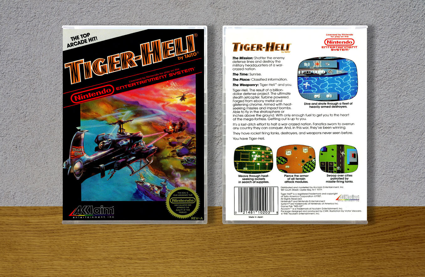 Tiger Heli, Case Color: CLEAR (Transparent)