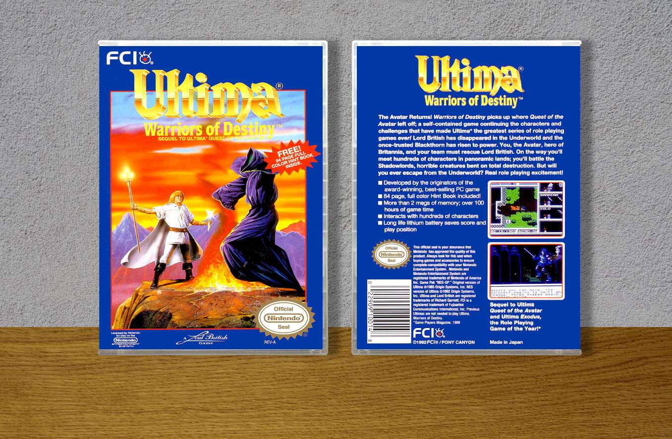 Ultima: Warriors of Destiny, Case Color: CLEAR (Transparent)