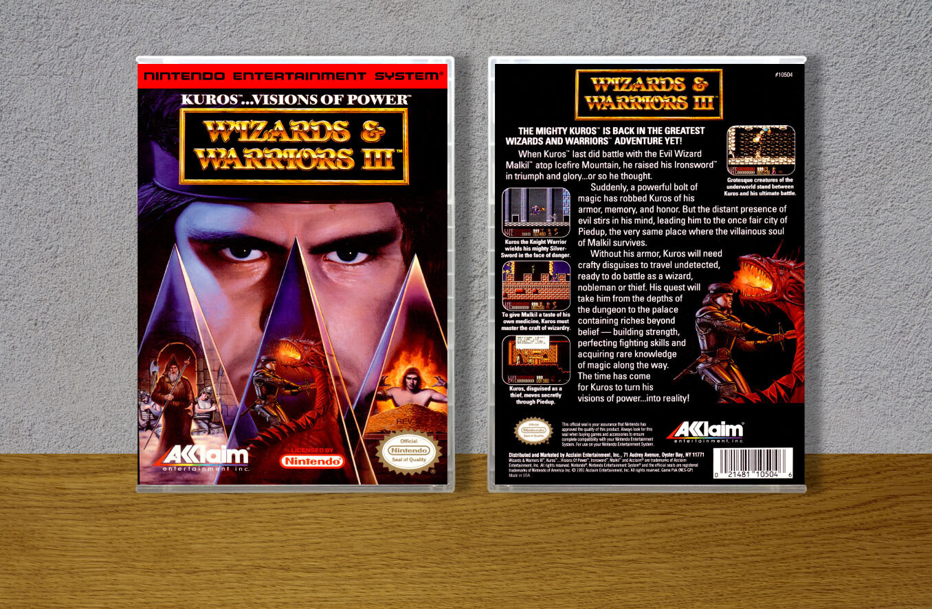 Wizards &amp; Warriors III, Case Color: CLEAR (Transparent)