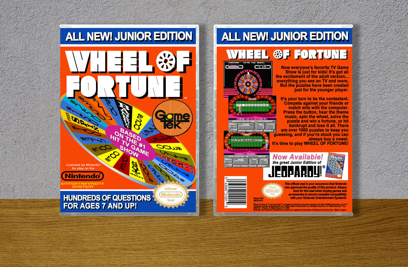 Wheel of Fortune: Junior Edition, Case Color: CLEAR (Transparent)