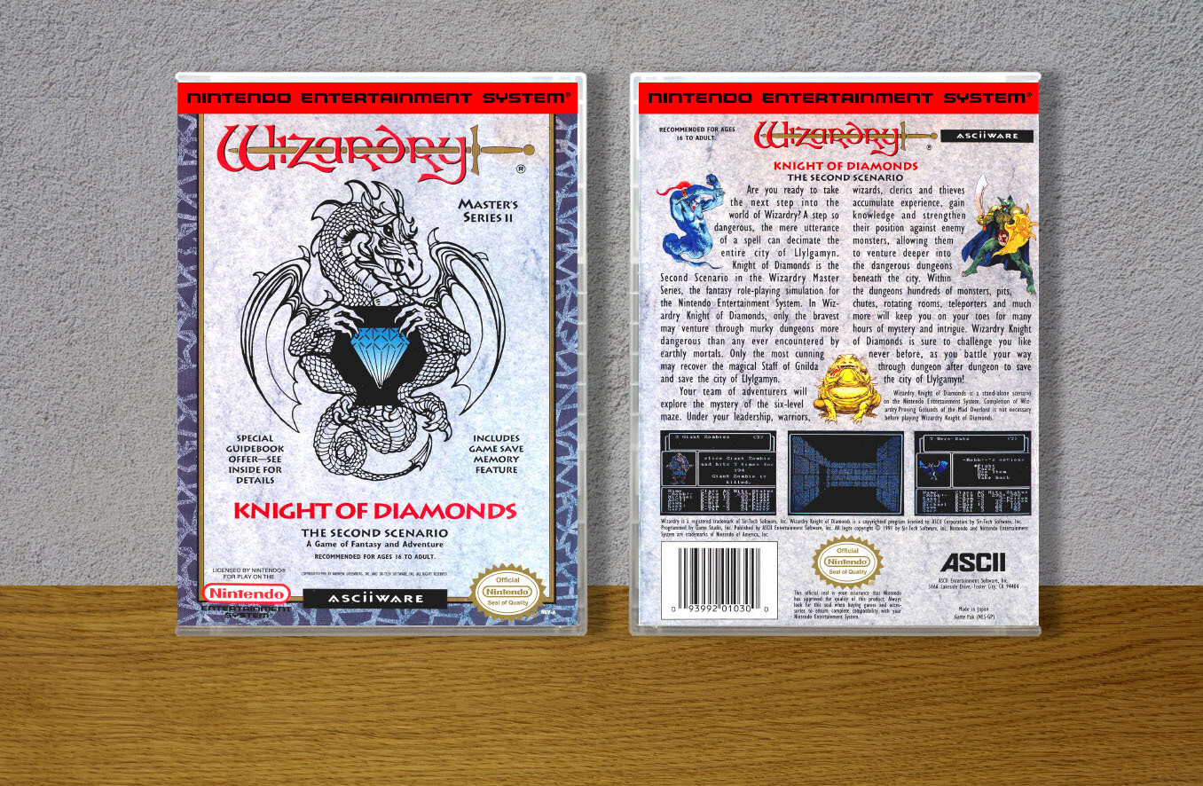 Wizardry: Knight of Diamonds, Case Color: CLEAR (Transparent)
