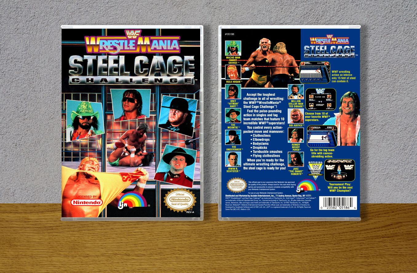 WWF Wrestlemania Steel Cage Challenge, Case Color: CLEAR (Transparent)
