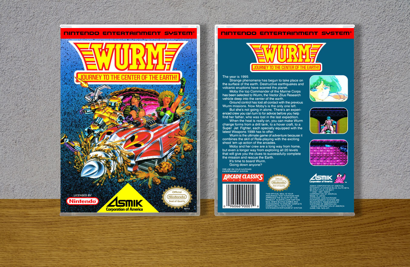 Wurm: Journey to the Center of the Earth, Case Color: CLEAR (Transparent)
