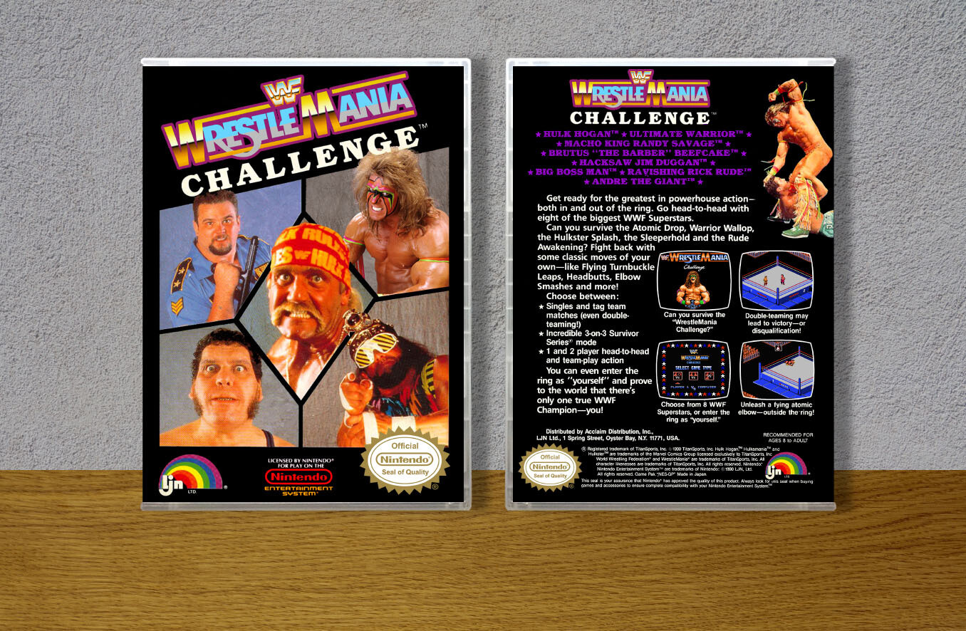 WWF Wrestlemania Challenge, Case Color: CLEAR (Transparent)