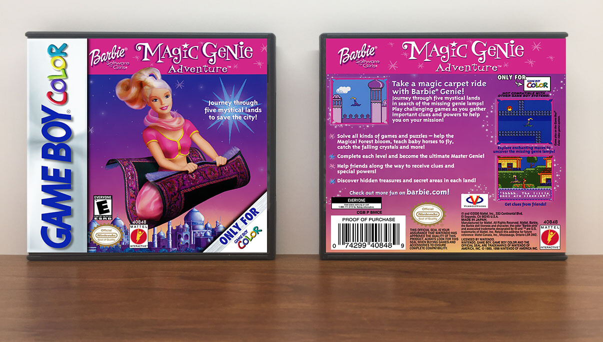Barbie Magic Genie Adventure, Artwork Spine Color: Chrome