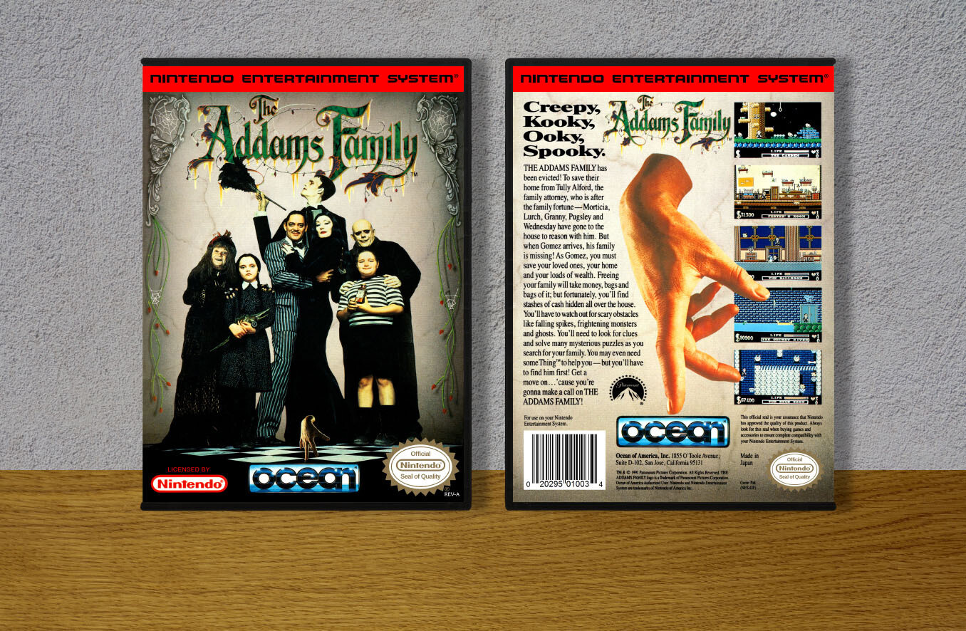 Addams Family, The, Case Color: DARK GREY (OEM DS CASE COLOR)