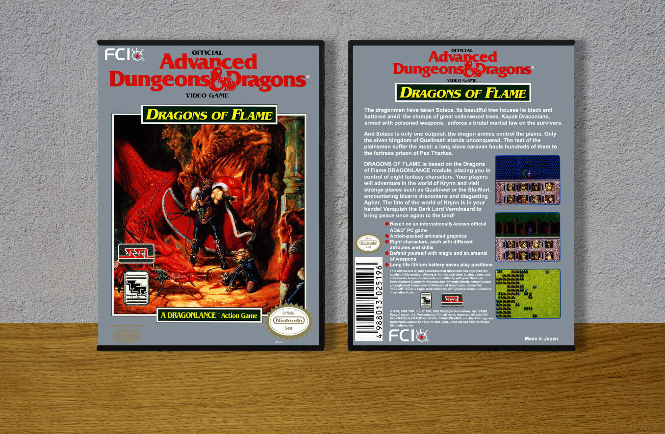 Advanced D&amp;D: Dragons of Flame, Case Color: DARK GREY (OEM DS CASE COLOR)