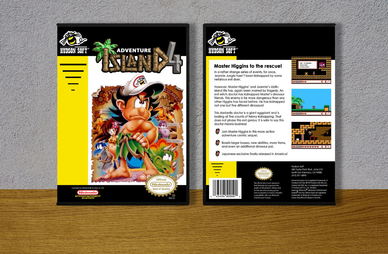 Adventure Island 4 (Standard Title), Case Color: DARK GREY (OEM DS CASE COLOR)