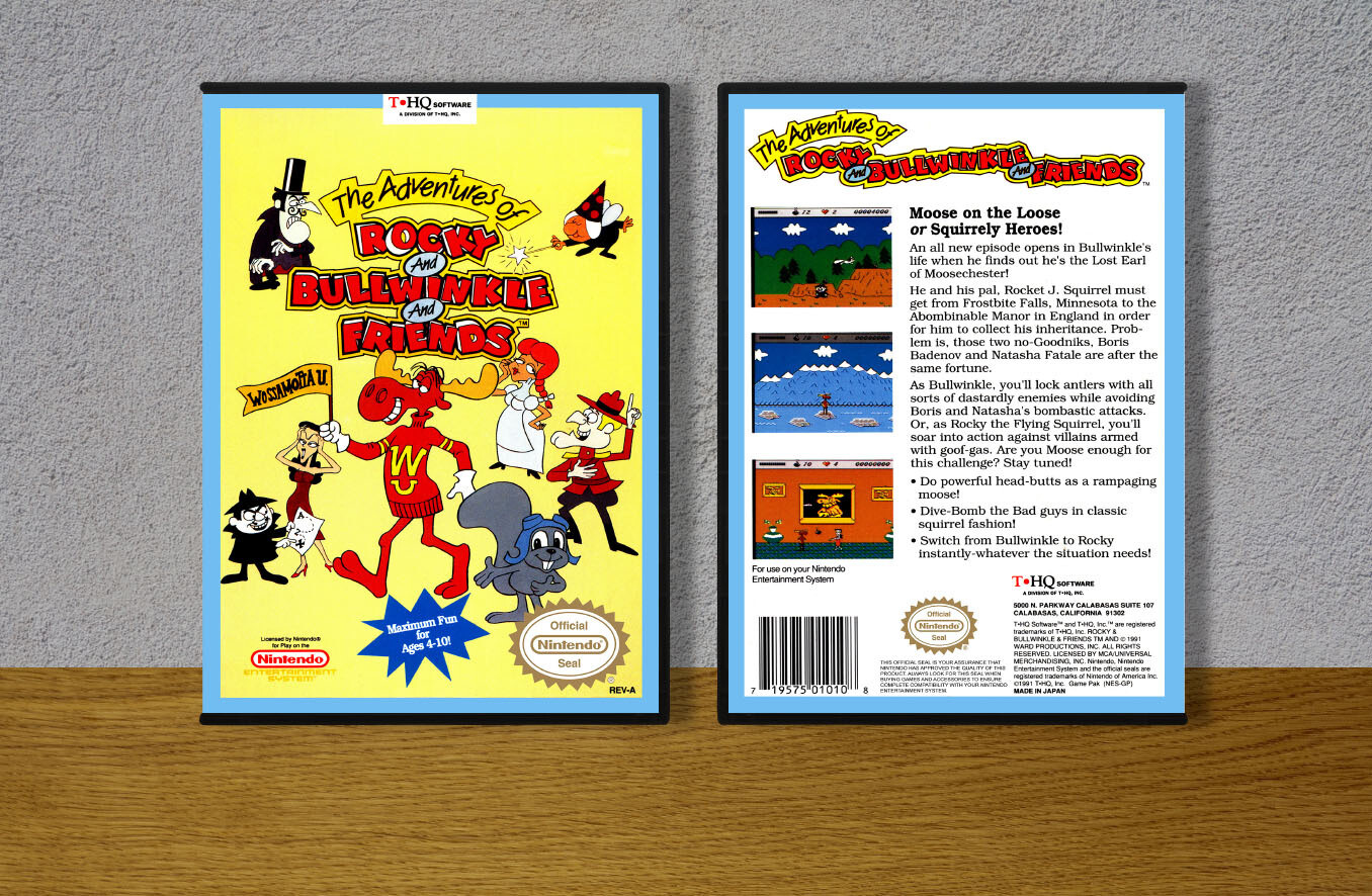 Adventures of Rocky and Bullwinkle and Friends, The, Case Color: DARK GREY (OEM DS CASE COLOR)