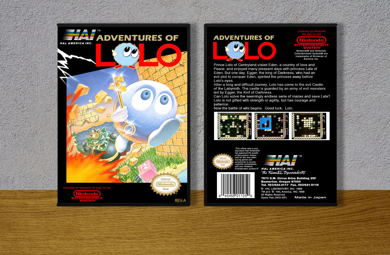 Adventures of Lolo, Case Color: DARK GREY (OEM DS CASE COLOR)