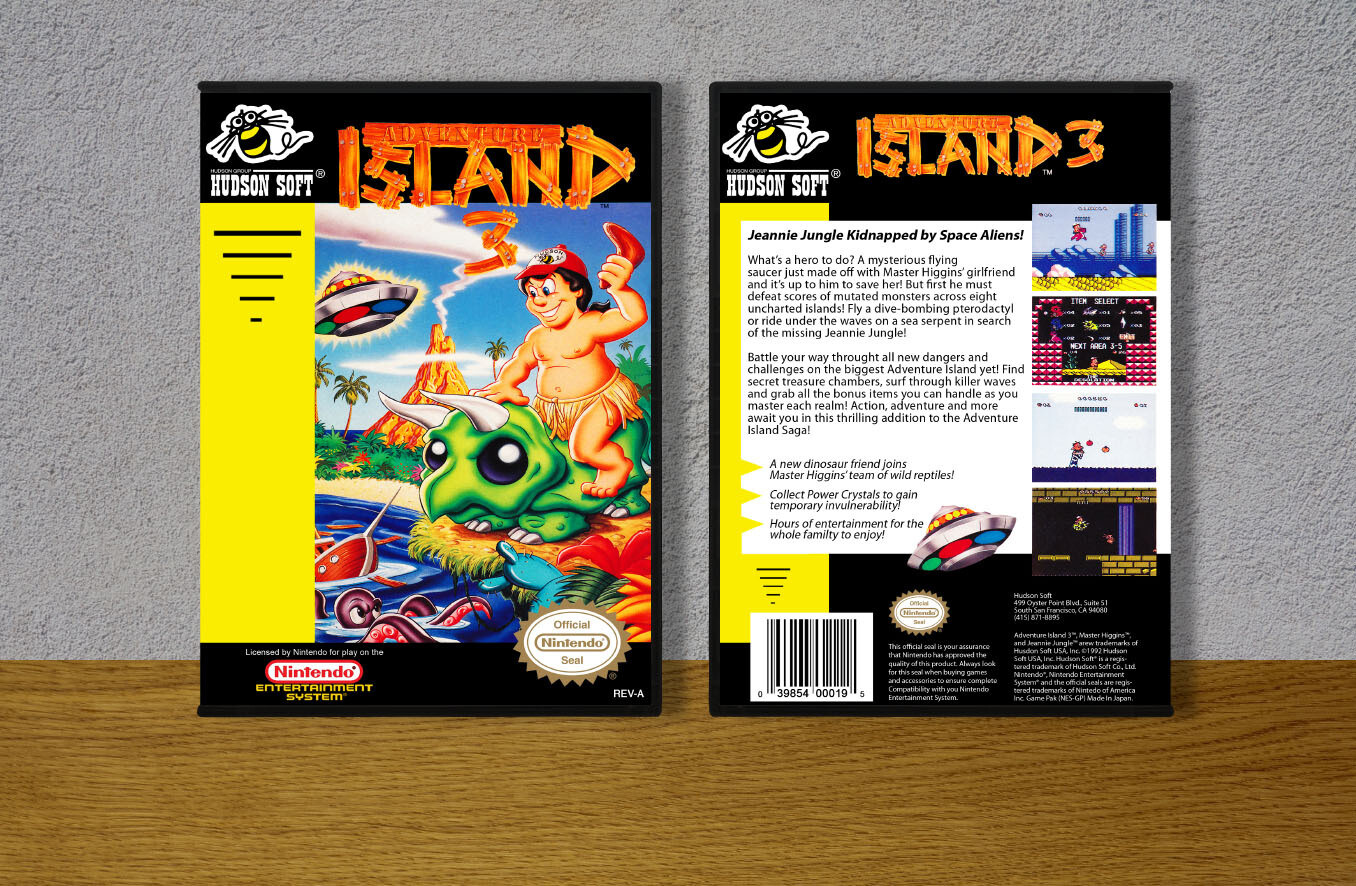 Adventure Island 3, Case Color: DARK GREY (OEM DS CASE COLOR)