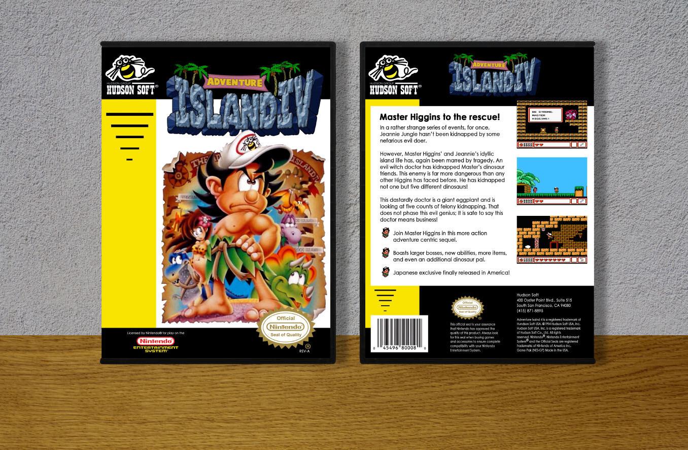 Adventure Island 4 (Exclusive Title), Case Color: DARK GREY (OEM DS CASE COLOR)