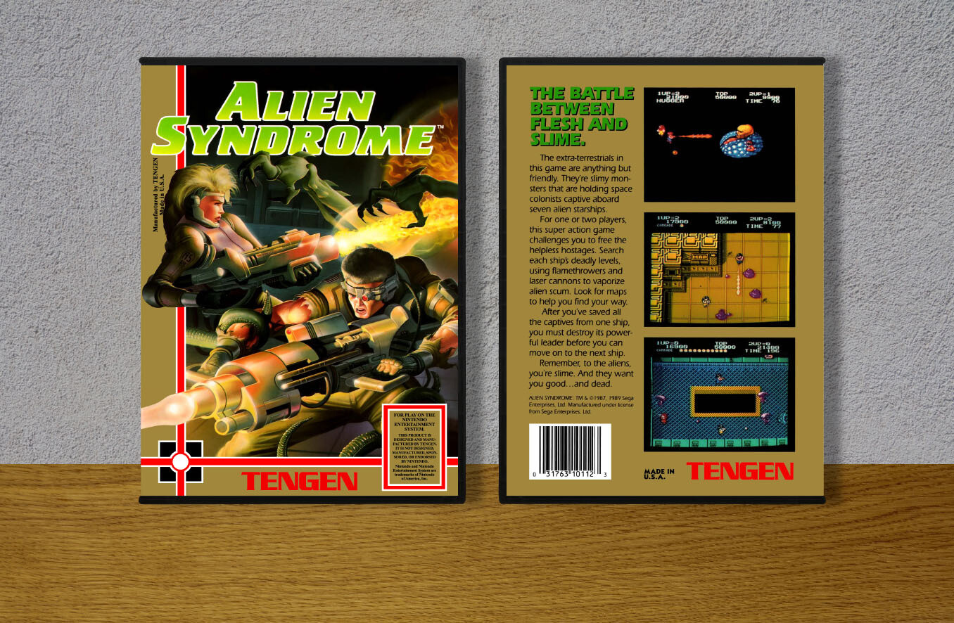 Alien Syndrome, Case Color: DARK GREY (OEM DS CASE COLOR)