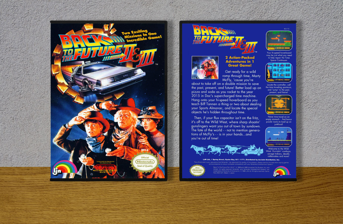 Back to the Future Part II &amp; III, Case Color: DARK GREY (OEM DS CASE COLOR)