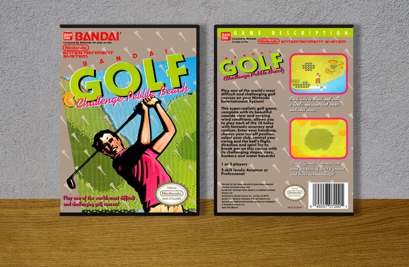 Bandai Golf: Challenge Pebble Beach, Case Color: DARK GREY (OEM DS CASE COLOR)