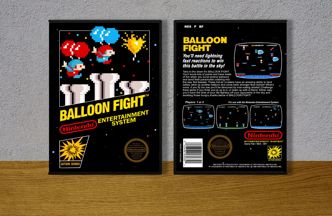 Balloon Fight, Case Color: DARK GREY (OEM DS CASE COLOR)