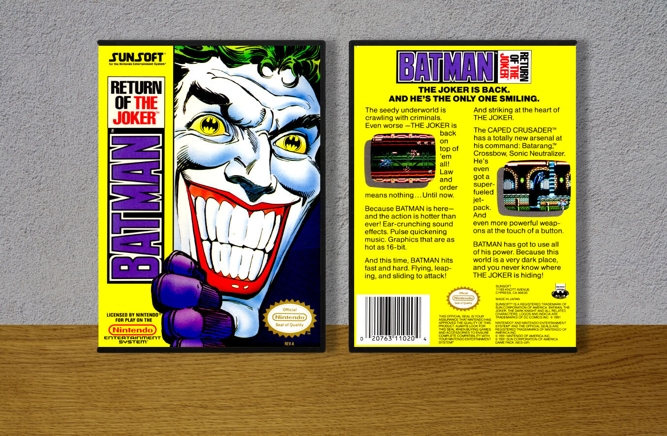 Batman Return of the Joker, Case Color: DARK GREY (OEM DS CASE COLOR)