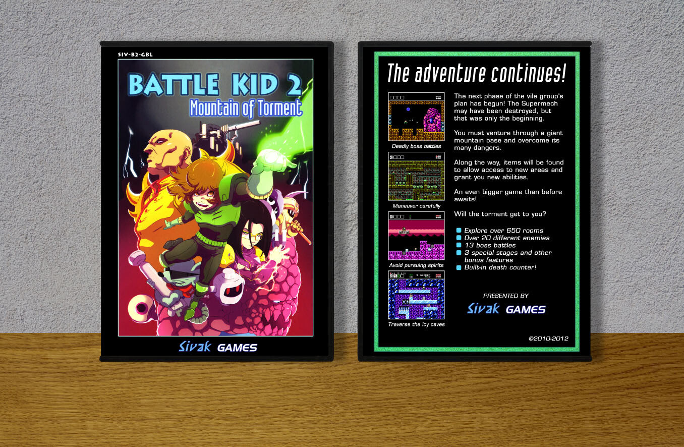 Battle Kid 2: Mountain of Torment, Case Color: DARK GREY (OEM DS CASE COLOR)