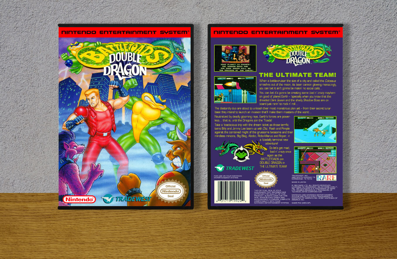 Battletoads Double Dragon, Case Color: DARK GREY (OEM DS CASE COLOR)