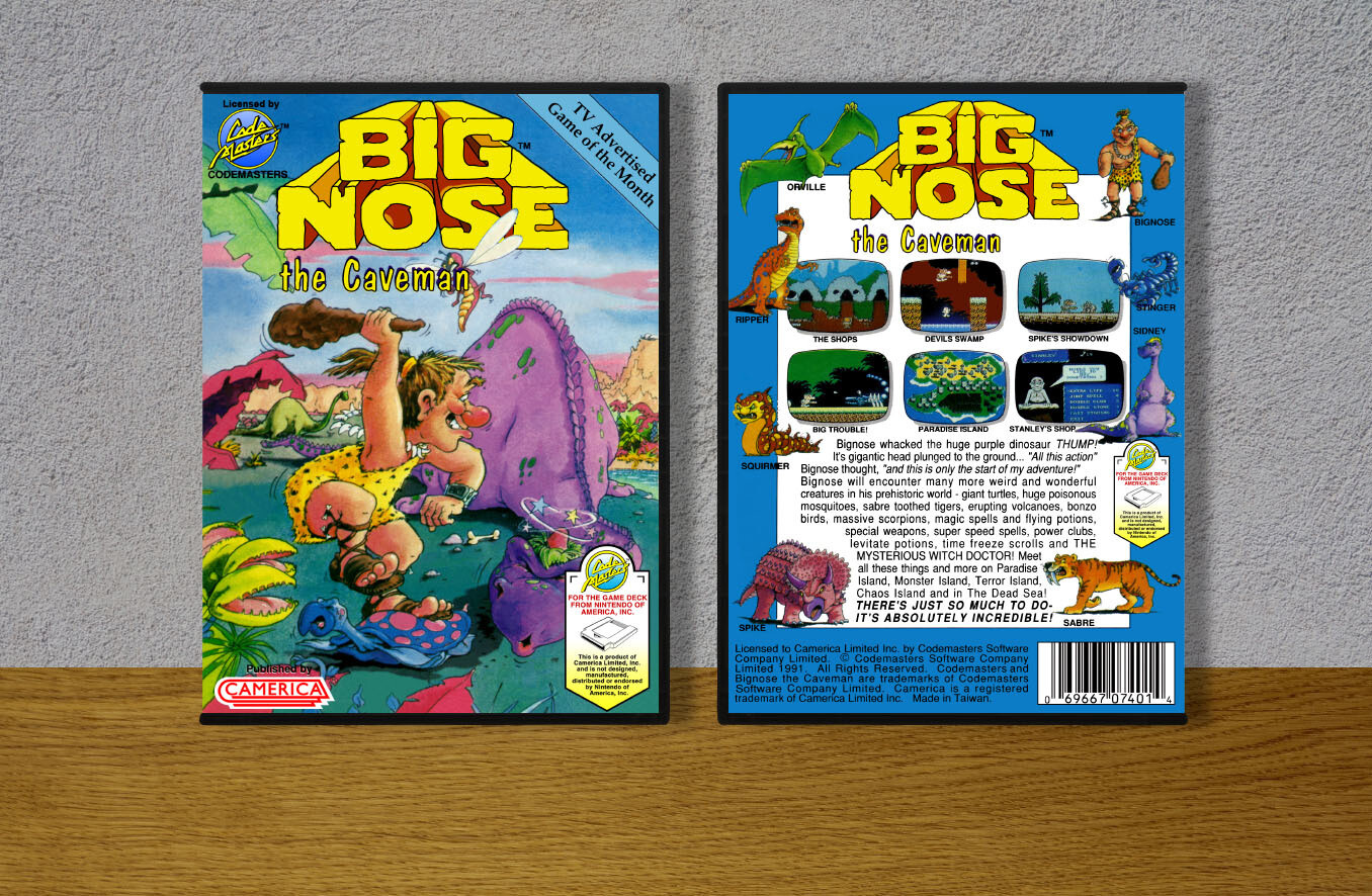 Big Nose the Caveman, Case Color: DARK GREY (OEM DS CASE COLOR)