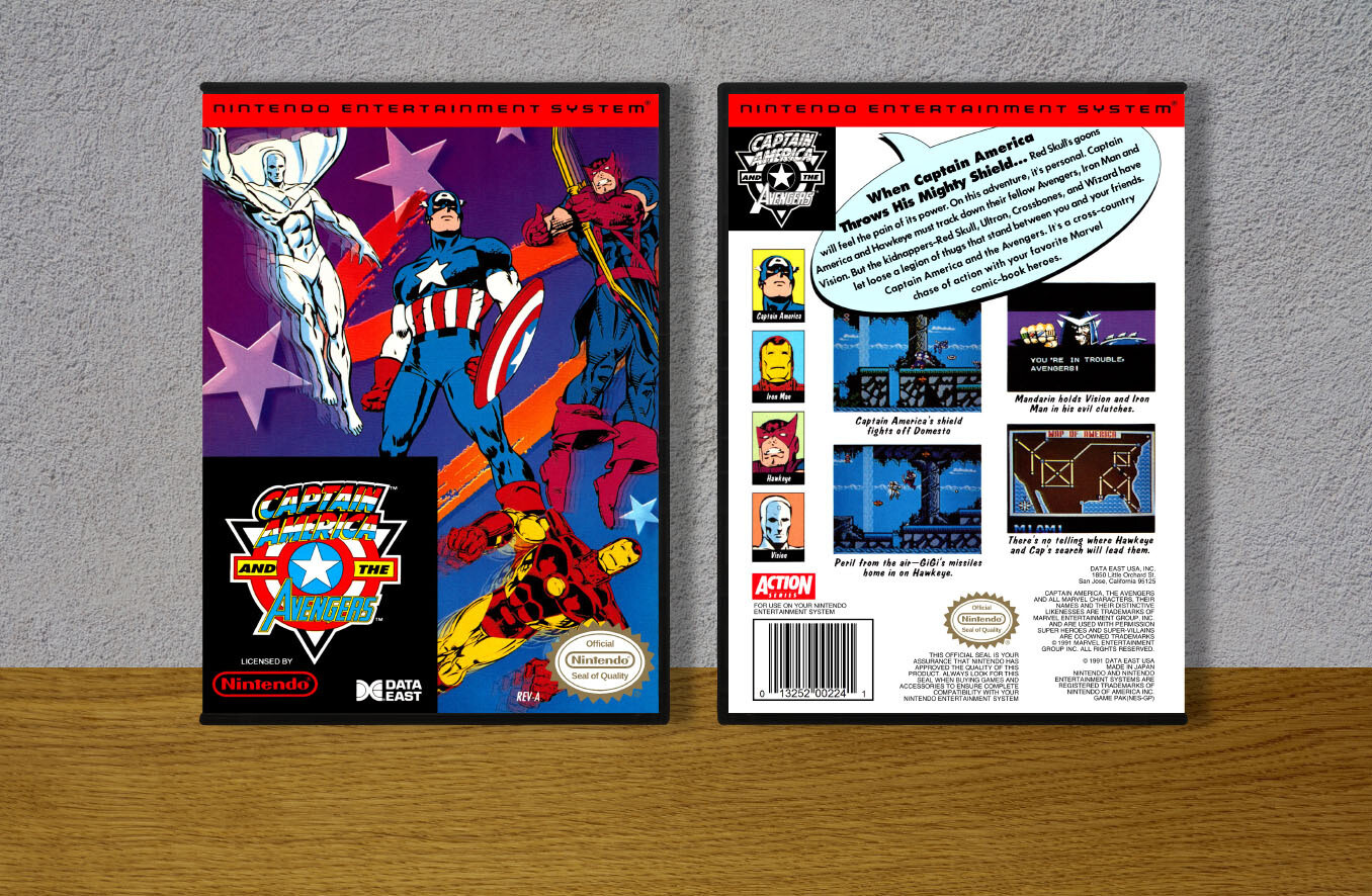 Captain America and the Avengers, Case Color: DARK GREY (OEM DS CASE COLOR)