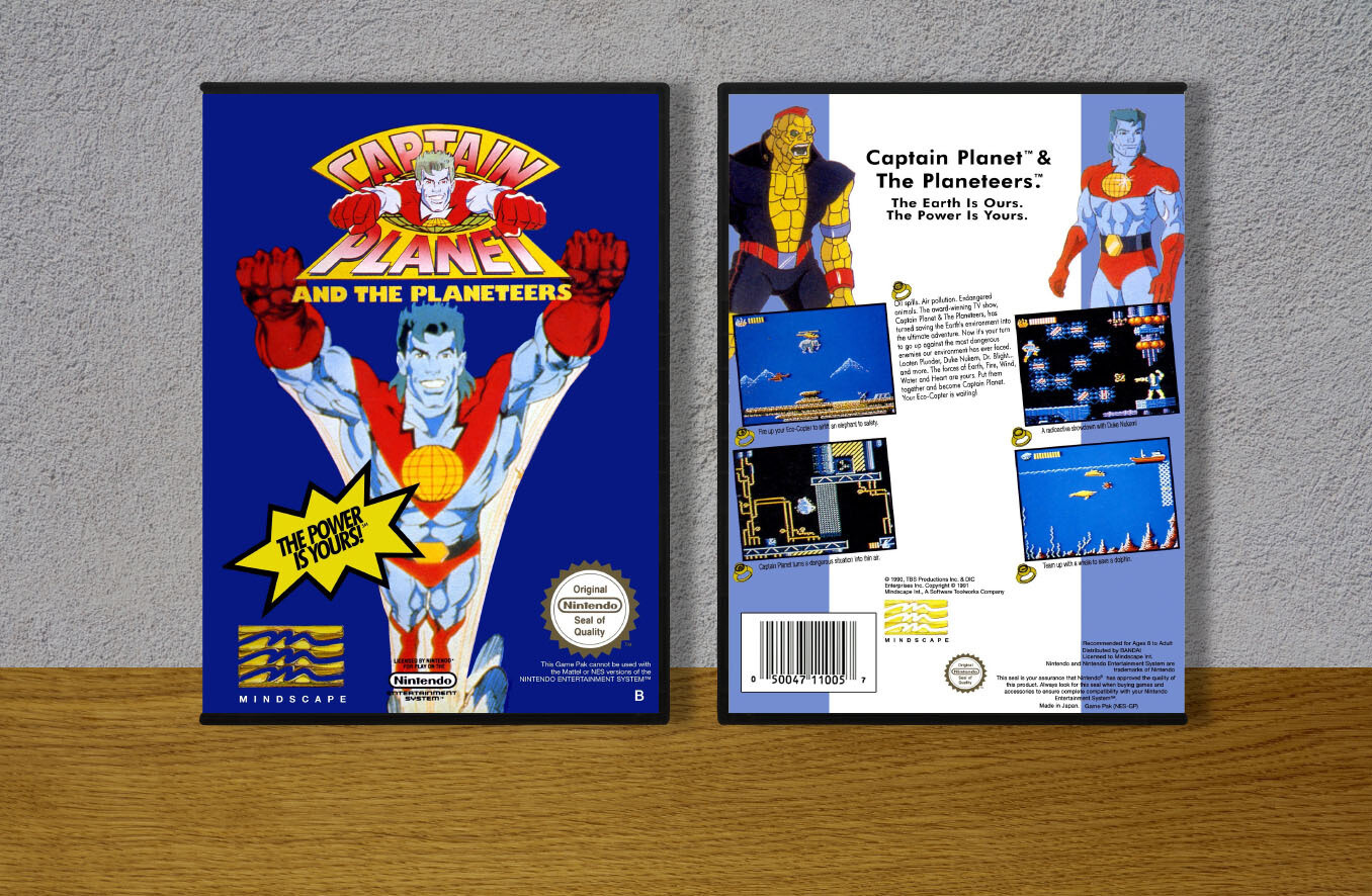 Captain Planet and the Planeteers, Case Color: DARK GREY (OEM DS CASE COLOR)