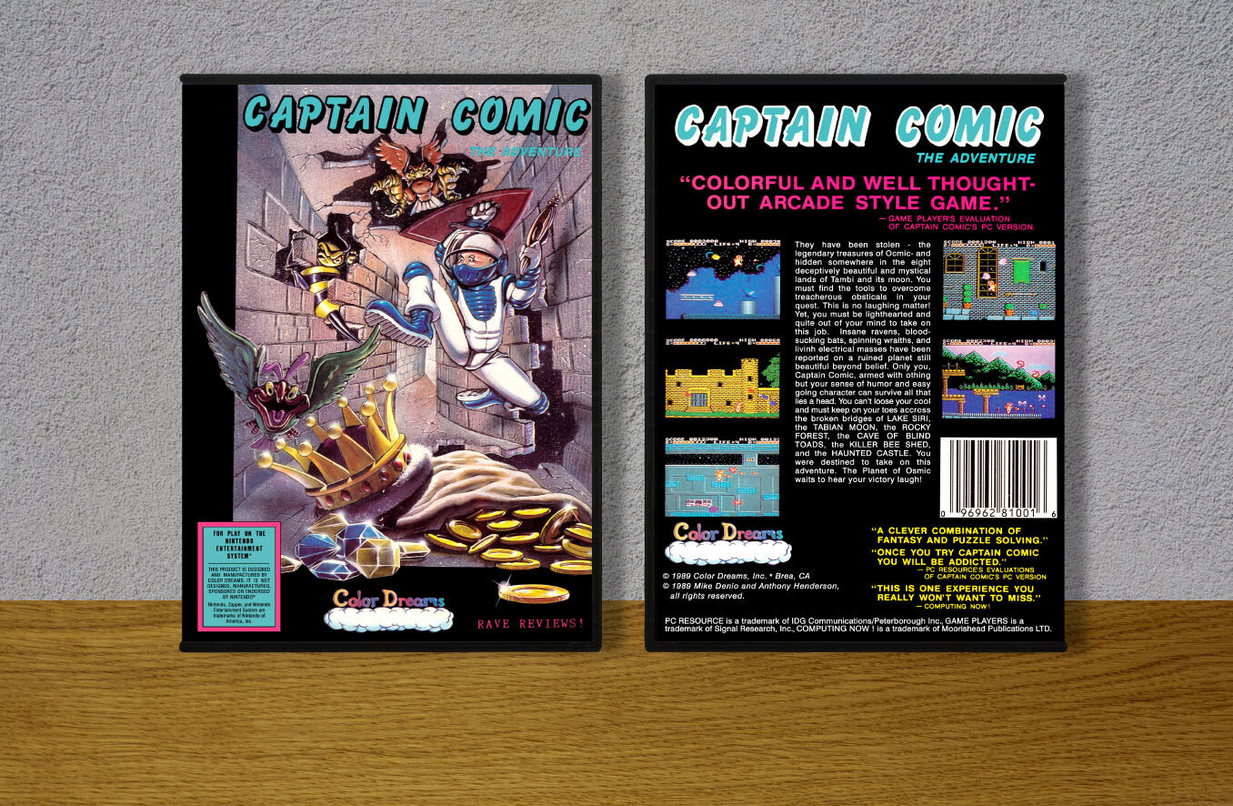 Captain Comic the Adventure, Case Color: DARK GREY (OEM DS CASE COLOR)