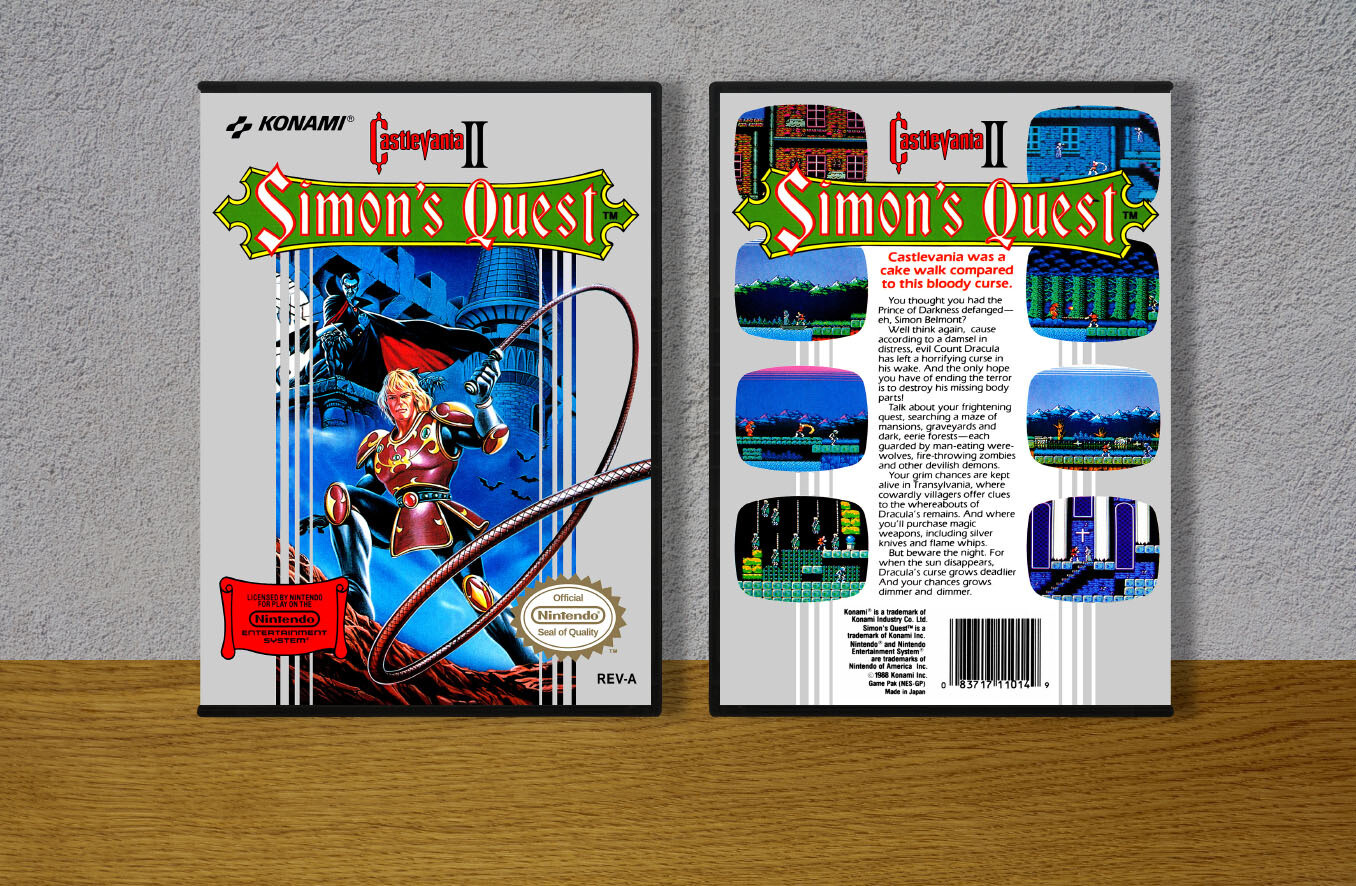 Castlevania II: Simon&#39;s Quest, Case Color: DARK GREY (OEM DS CASE COLOR)