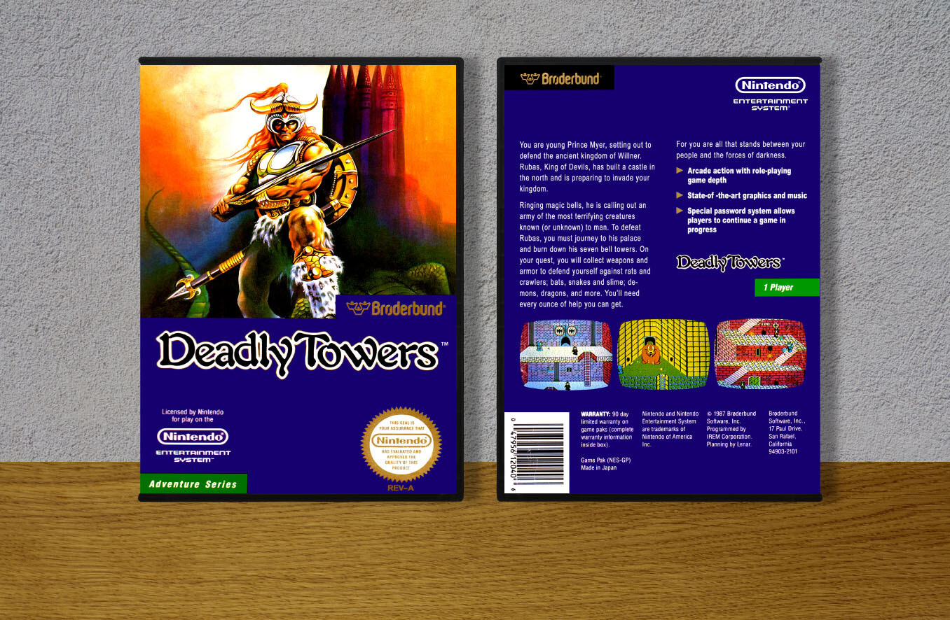 Deadly Towers, Case Color: DARK GREY (OEM DS CASE COLOR)