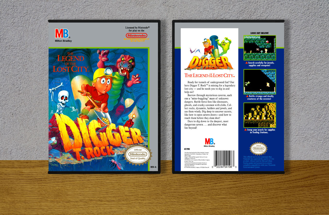 Digger T. Rock: The Legend of the Lost City, Case Color: DARK GREY (OEM DS CASE COLOR)